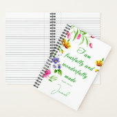 Furchtbar und wunderbar gemacht Zeitschrift Notizblock (Innen)