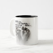 Furchtbar und wunderbar gemacht zweifarbige tasse (Vorderseite Links)