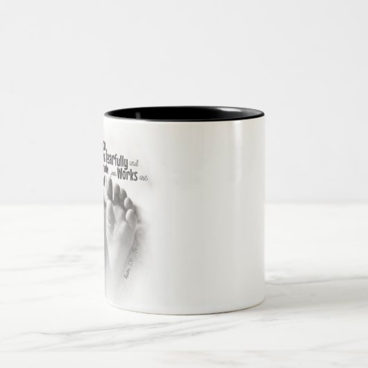 Furchtbar und wunderbar gemacht zweifarbige tasse (Mittel)