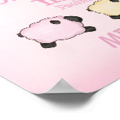 Furchtbar und wunderbar Made 12x12 Print - Rosa Poster (Ecke)