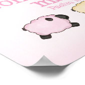 Furchtbar und wunderbar Made 12x12 Print - Rosa Poster (Ecke)