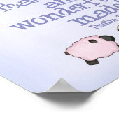 Furchtbar und wunderbar Made 8x10 Print - Blau Poster (Ecke)