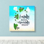 Furchtbar und wunderbar Made Psalm 139:14 Leinwanddruck (Insitu (Holzboden))