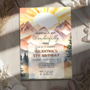 Furchtbar und wunderbar Made Psalm 139 Geburtstag Einladung
