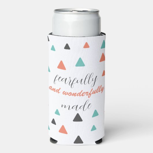 Furchtbar wunderbar gemachte Triangle-Muster-Zitat Selters Dosenkühler (Seltzer Vorderseite)