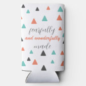 Furchtbar wunderbar gemachte Triangle-Muster-Zitat Selters Dosenkühler (Rückseite)