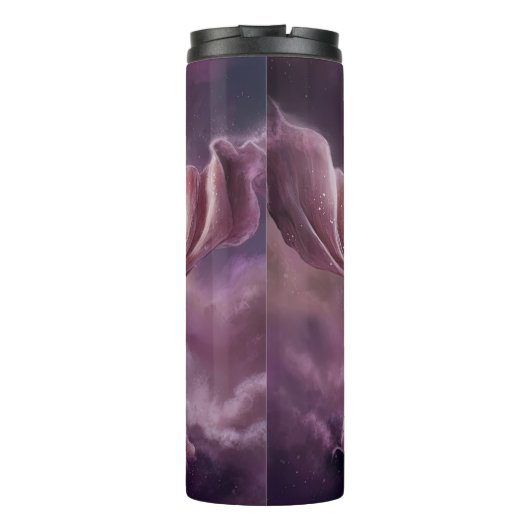 Furchtbar wunderschön rosa Abbildung Thermosbecher (Rückseite)