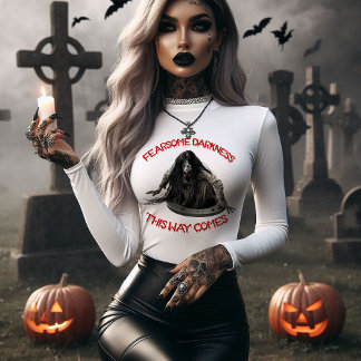 Furchtbare Dunkelheit Halloween Tri-Blend Shirt