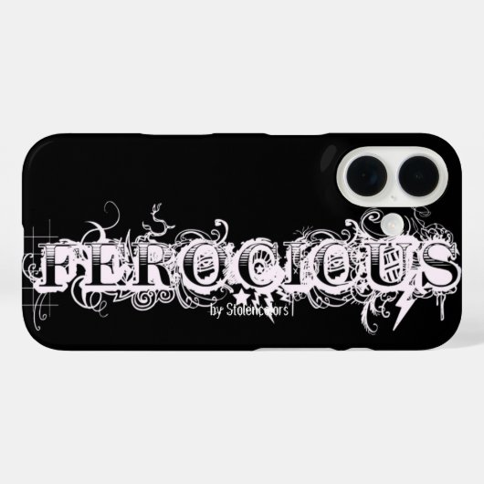Furchtbare Tattoo-Typografie Case-Mate iPhone Hülle (Rückseite (Horizontal))