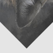 Furchtbarer Grauwolf-Decoupage Seidenpapier (Ausschnitt)