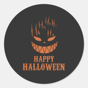 Furchtbarer Halloween-Horror Runder Aufkleber