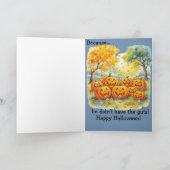 "Furchtbarer Jack" Kinderwitz Halloween Karte (Innenseite)