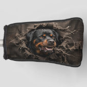 Furchtbarer Rottweiler-Golfputter Golf Headcover (Vorderseite)