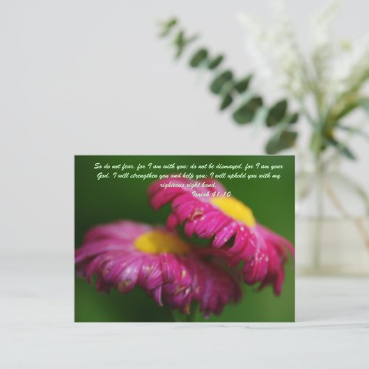 Fürchte also nicht, denn ich bin bei dir; nicht di postkarte (Stehend Vorderseite)