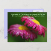 Fürchte also nicht, denn ich bin bei dir; nicht di postkarte (Vorne/Hinten)