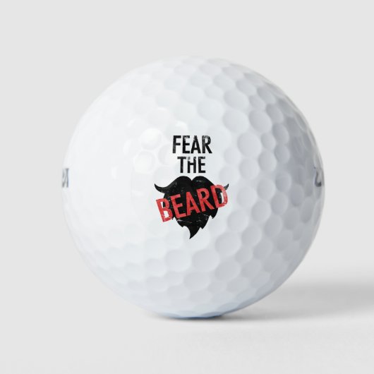 Fürchte den Bart Golfball (Vorderseite)