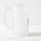 Fürchte den Bart Mattglas Bierglas (Links)