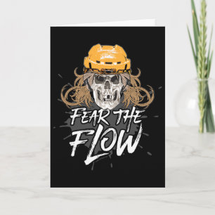 Fürchte den Flow - Lustiger Hockey-Hairstyle Karte