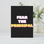 Fürchte den Principal Dankeskarte (Stehend Vorderseite)