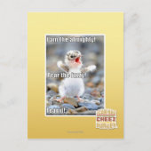 Fürchte den Schwindel! Postkarte (Vorderseite)