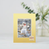 Fürchte den Schwindel! Postkarte (Stehend Vorderseite)