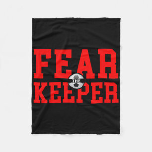 Fürchte Den Torwart T-Shirt Fußball Torhüter Keepe Fleecedecke