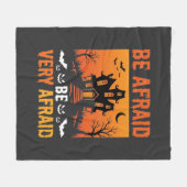 Fürchte dich Grusel-Haus Halloween-Design Fleecedecke (Vorderseite (Horizontal))