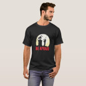 Fürchte dich Katze Fledermaus T-Shirt (Vorne ganz)
