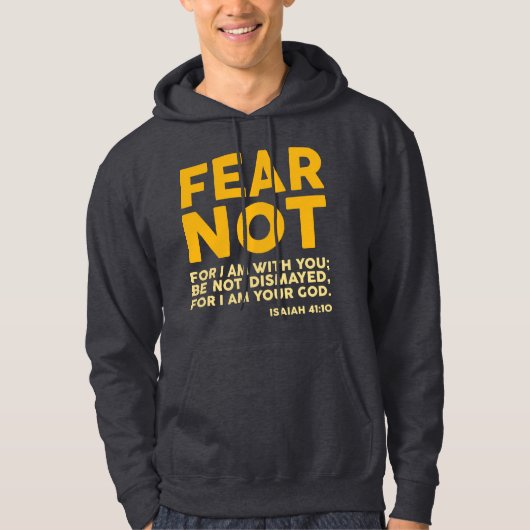 Fürchte dich nicht, denn ich bin bei dir hoodie (Vorderseite)