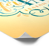 Fürchte dich nicht, denn ich bin bei dir poster (Ecke)