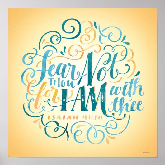 Fürchte dich nicht, denn ich bin bei dir poster (Vorne)