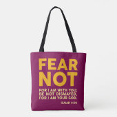Fürchte dich nicht, denn ich bin bei dir tasche (Rückseite)
