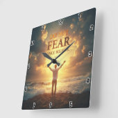 Fürchte dich nicht, glaube nur Mark 36 Quadratische Wanduhr (Winkel)