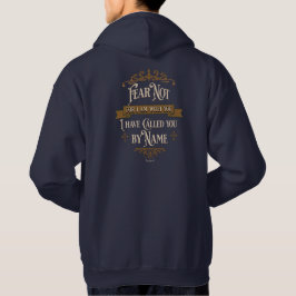 "Fürchte dich nicht" Goldkreuz Vintage-Schrift Hoodie