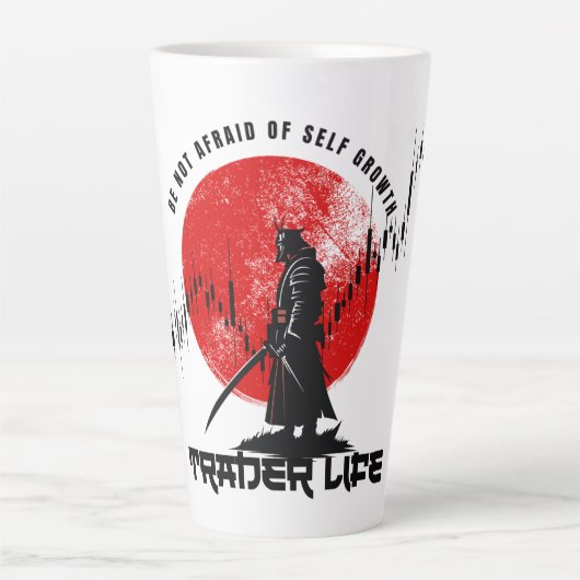 Fürchte dich nicht | Handelsmotivation | Samurai Milchtasse (Vorderseite)