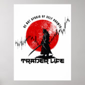 Fürchte dich nicht | Handelsmotivation | Samurai Poster (Vorne)