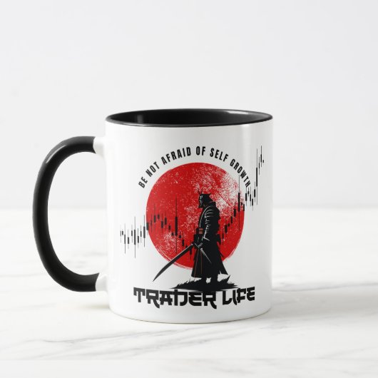 Fürchte dich nicht | Handelsmotivation | Samurai Tasse (Links)