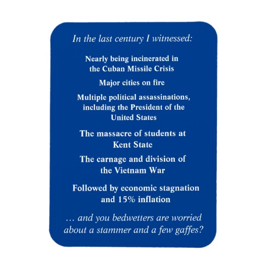 Fürchte dich nicht, Joe Biden zu unterstützen Magnet (Vertikal)