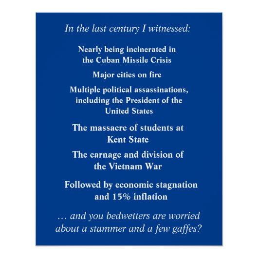 Fürchte dich nicht, Joe Biden zu unterstützen Poster (Vorderseite)