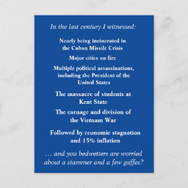 Fürchte dich nicht, Joe Biden zu unterstützen Postkarte