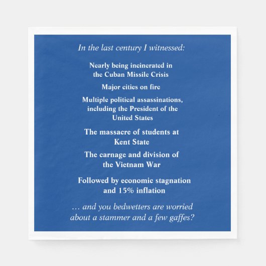 Fürchte dich nicht, Joe Biden zu unterstützen Serviette (Vorderseite)