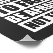 Fürchte dich nicht, Motivierend versagen Poster (Ecke)