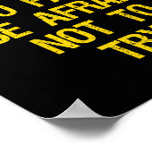 Fürchte dich nicht, versagen. Fürchte dich, es nic Poster (Ecke)