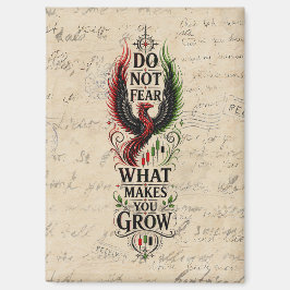 Fürchte dich nicht Vintage-Letter-Phoenix-Design Magnet