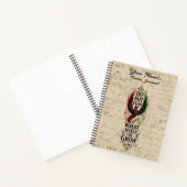 Fürchte dich nicht Vintage-Letter-Phoenix-Design Notizblock (Innenseite)