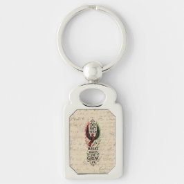 Fürchte dich nicht Vintage-Letter-Phoenix-Design Schlüsselanhänger