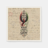 Fürchte dich nicht Vintage-Letter-Phoenix-Design Serviette (Vorderseite)