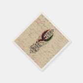 Fürchte dich nicht Vintage-Letter-Phoenix-Design Serviette (Ecke)