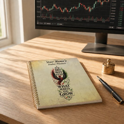 Fürchte dich nicht Vintage Phoenix Wachstumsdesign Planer