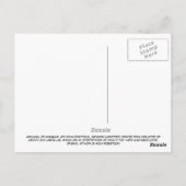 "Fürchte dich nicht. Wir sind nette Monster!" Postkarte (Rückseite)